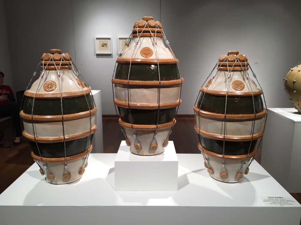 Vince Pitelka, Covered Jar Triptych, 2017